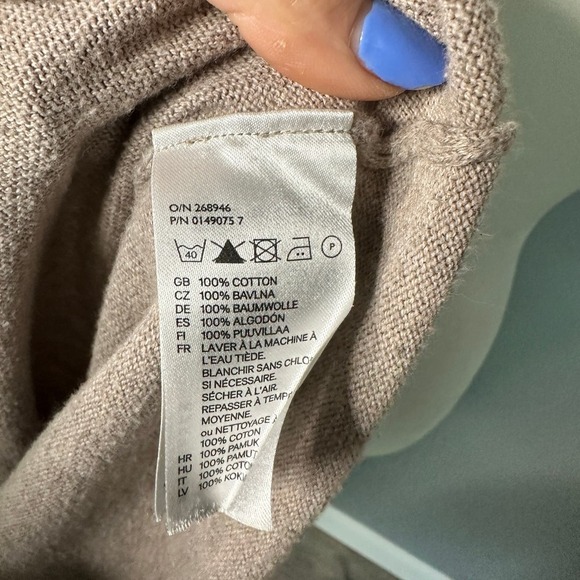 H&M Basic Tan Cardigan Size Small - Picture 6 of 6